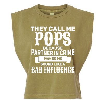 Pop Bad Influences Garment-Dyed Women's Muscle Tee