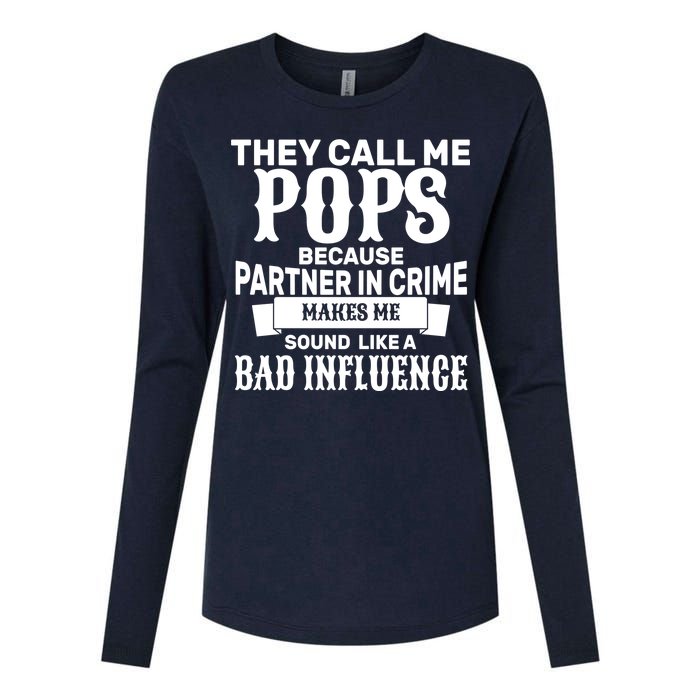 Pop Bad Influences Womens Cotton Relaxed Long Sleeve T-Shirt