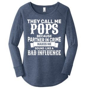 Pop Bad Influences Women's Perfect Tri Tunic Long Sleeve Shirt