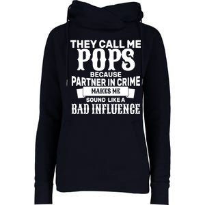 Pop Bad Influences Womens Funnel Neck Pullover Hood