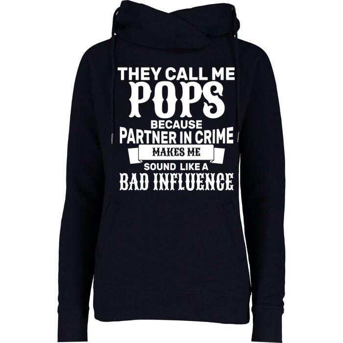 Pop Bad Influences Womens Funnel Neck Pullover Hood