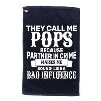 Pop Bad Influences Golf Towel