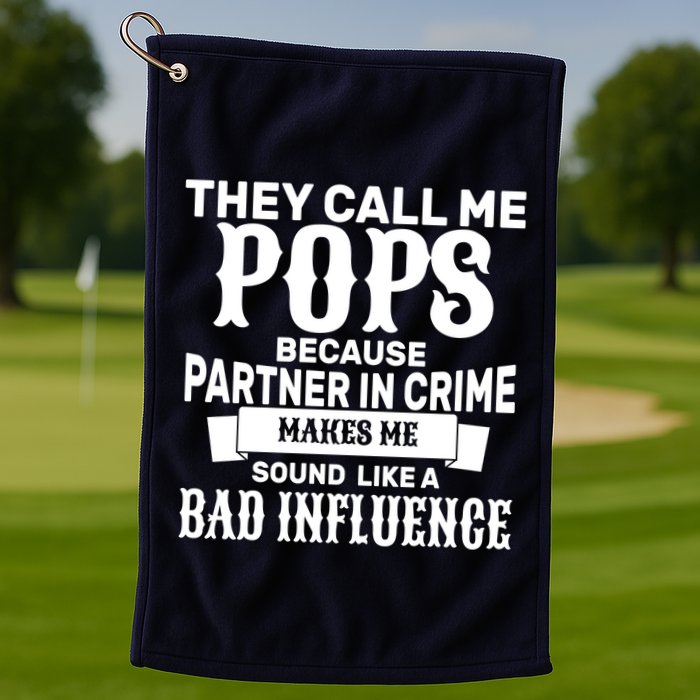 Pop Bad Influences Golf Towel