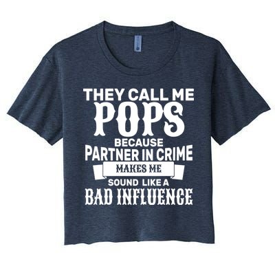 Pop Bad Influences Women's Crop Top Tee