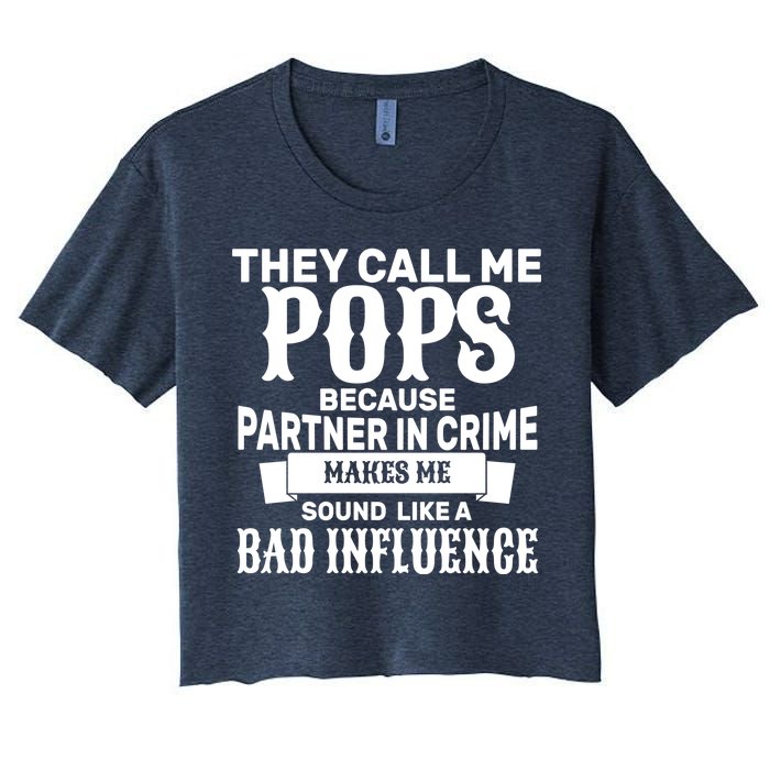 Pop Bad Influences Women's Crop Top Tee