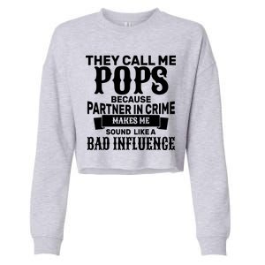 Pop Bad Influences Cropped Pullover Crew