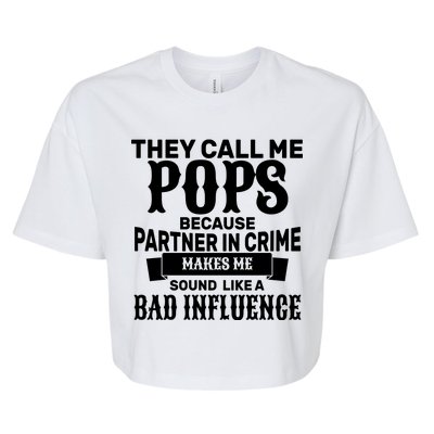 Pop Bad Influences Bella+Canvas Jersey Crop Tee