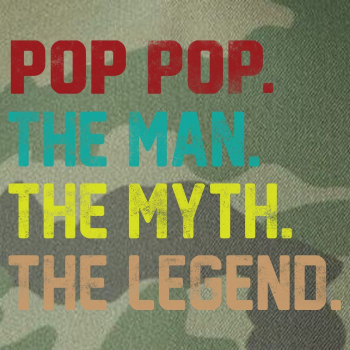 Pop Pop The Man The Myth The Legend Legacy Tie Dye Trucker Hat