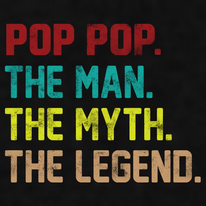 Pop Pop The Man The Myth The Legend Ladies PosiCharge Tri-Blend Wicking Tank