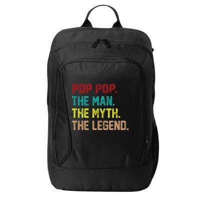 Pop Pop The Man The Myth The Legend City Backpack
