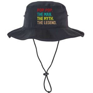 Pop Pop The Man The Myth The Legend Legacy Cool Fit Booney Bucket Hat