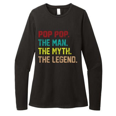 Pop Pop The Man The Myth The Legend Womens CVC Long Sleeve Shirt