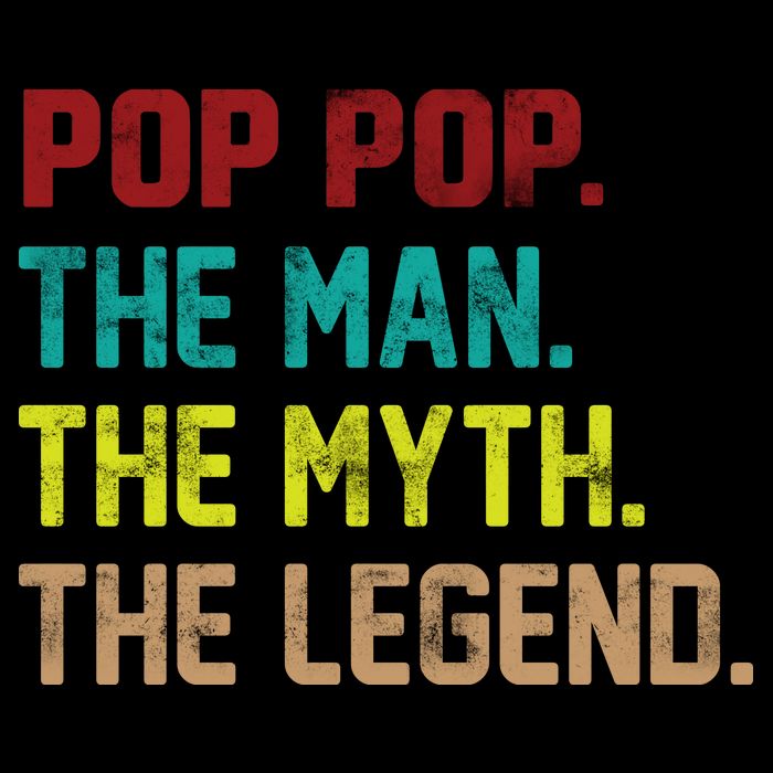 Pop Pop The Man The Myth The Legend Mousepad