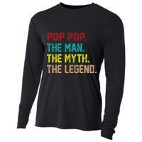 Pop Pop The Man The Myth The Legend Cooling Performance Long Sleeve Crew