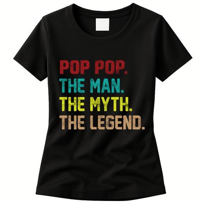 Pop Pop The Man The Myth The Legend Womens T-Shirt