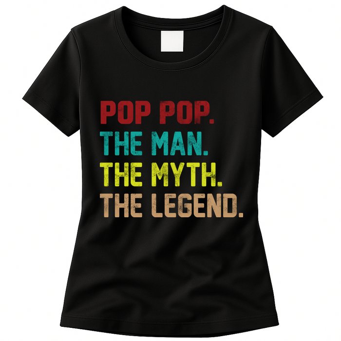 Pop Pop The Man The Myth The Legend Womens T-Shirt