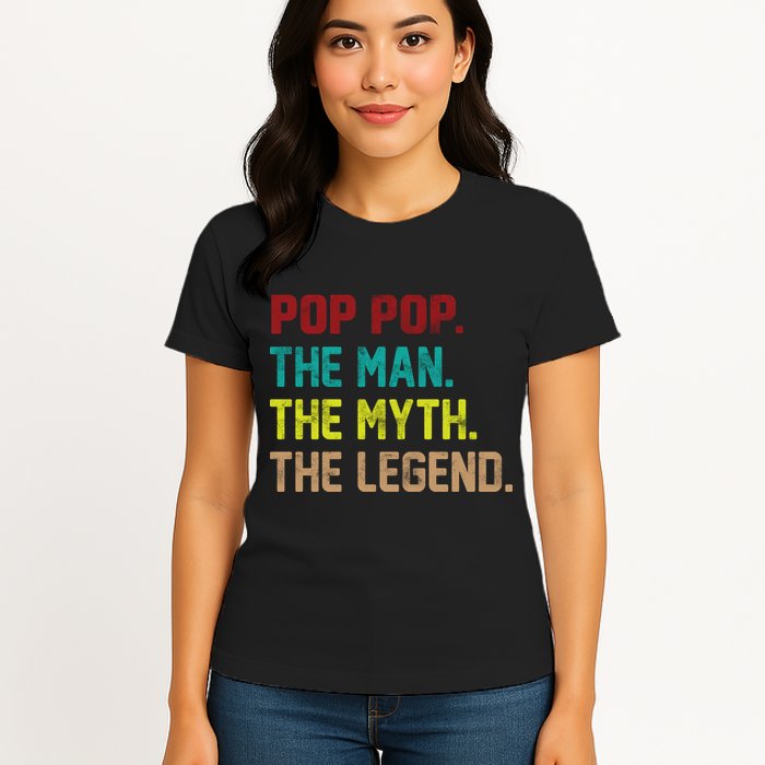 Pop Pop The Man The Myth The Legend Womens T-Shirt