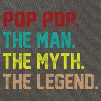 Pop Pop The Man The Myth The Legend Cotton Canvas Backpack