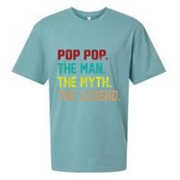 Pop Pop The Man The Myth The Legend Sueded Cloud Jersey T-Shirt