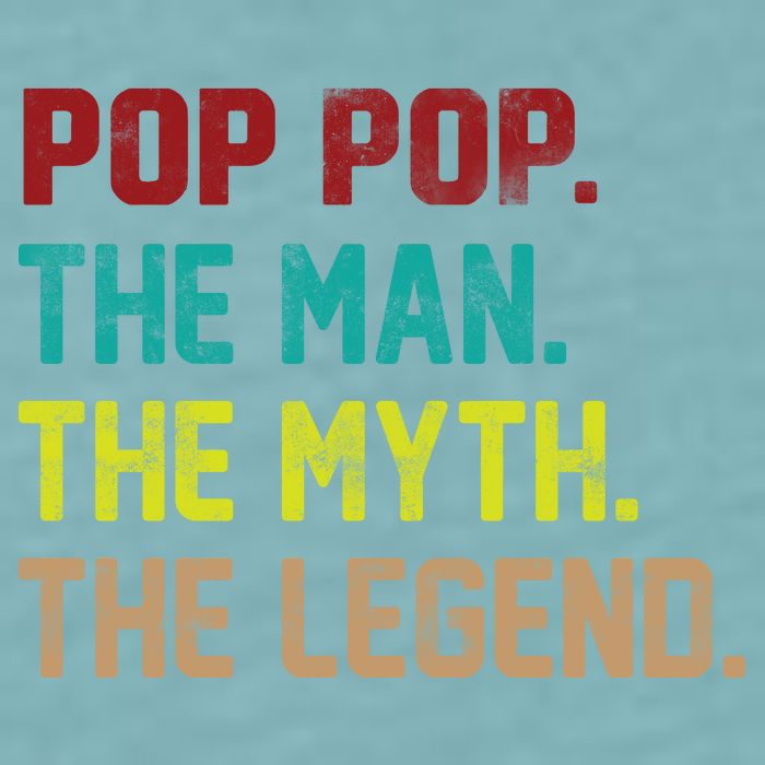 Pop Pop The Man The Myth The Legend Sueded Cloud Jersey T-Shirt