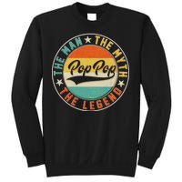 Pop Pop Vintage The Man Myth Legend Emblem Sweatshirt