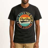 Pop Pop Vintage The Man Myth Legend Emblem Tall T-Shirt