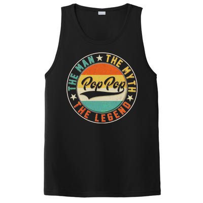 Pop Pop Vintage The Man Myth Legend Emblem PosiCharge Competitor Tank