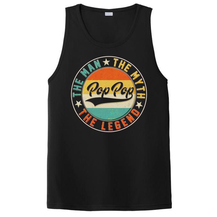 Pop Pop Vintage The Man Myth Legend Emblem PosiCharge Competitor Tank