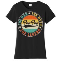 Pop Pop Vintage The Man Myth Legend Emblem Women's T-Shirt