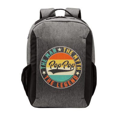 Pop Pop Vintage The Man Myth Legend Emblem Vector Backpack