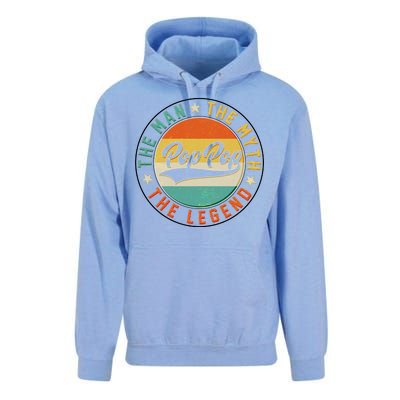 Pop Pop Vintage The Man Myth Legend Emblem Unisex Surf Hoodie