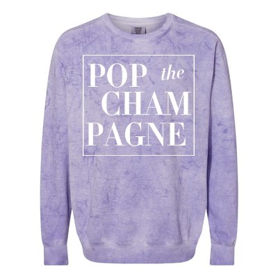 Pop The Champagne  Colorblast Crewneck Sweatshirt