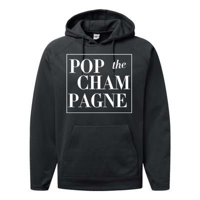 Pop The Champagne  Performance Fleece Hoodie