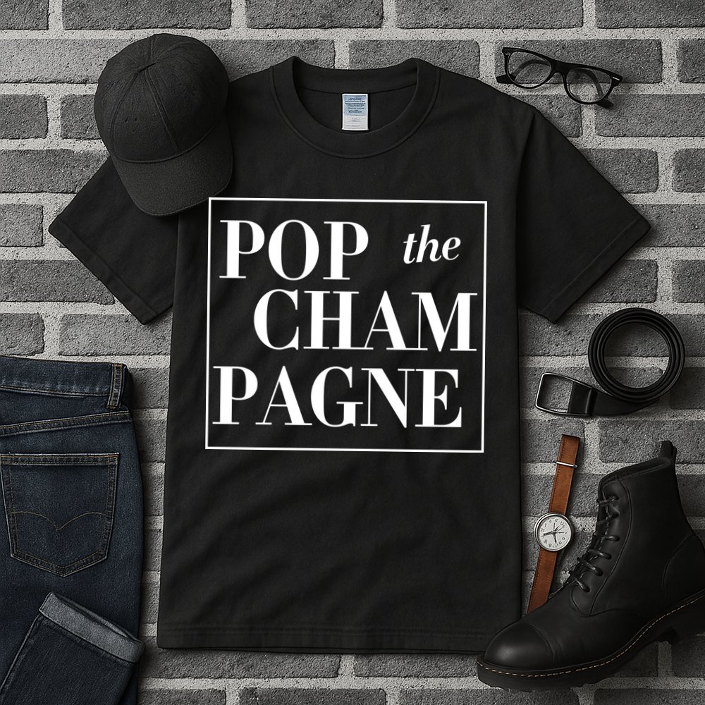 Pop The Champagne  Tall T-Shirt
