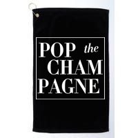 Pop The Champagne  Golf Towel