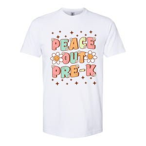 Peace Out Pre-K Cute Groovy Last Day of Preschool Graduation Softstyle CVC T-Shirt