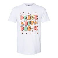 Peace Out Pre-K Cute Groovy Last Day of Preschool Graduation Softstyle CVC T-Shirt