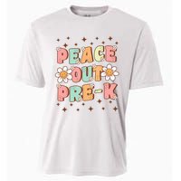 Peace Out Pre-K Cute Groovy Last Day of Preschool Graduation Cooling Performance Crew T-Shirt