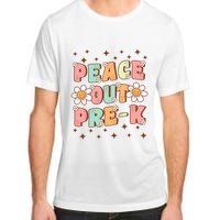 Peace Out Pre-K Cute Groovy Last Day of Preschool Graduation Adult ChromaSoft Performance T-Shirt