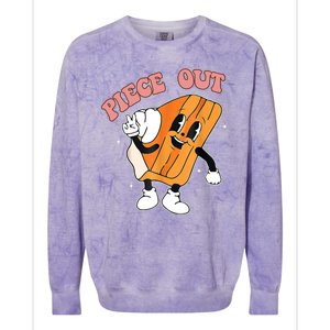 Piece Out Pie Funny Gift Colorblast Crewneck Sweatshirt