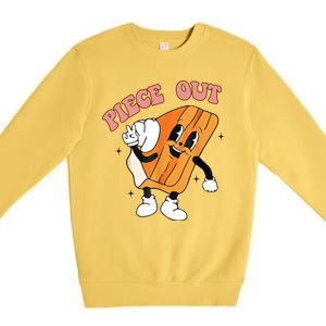 Piece Out Pie Funny Gift Premium Crewneck Sweatshirt