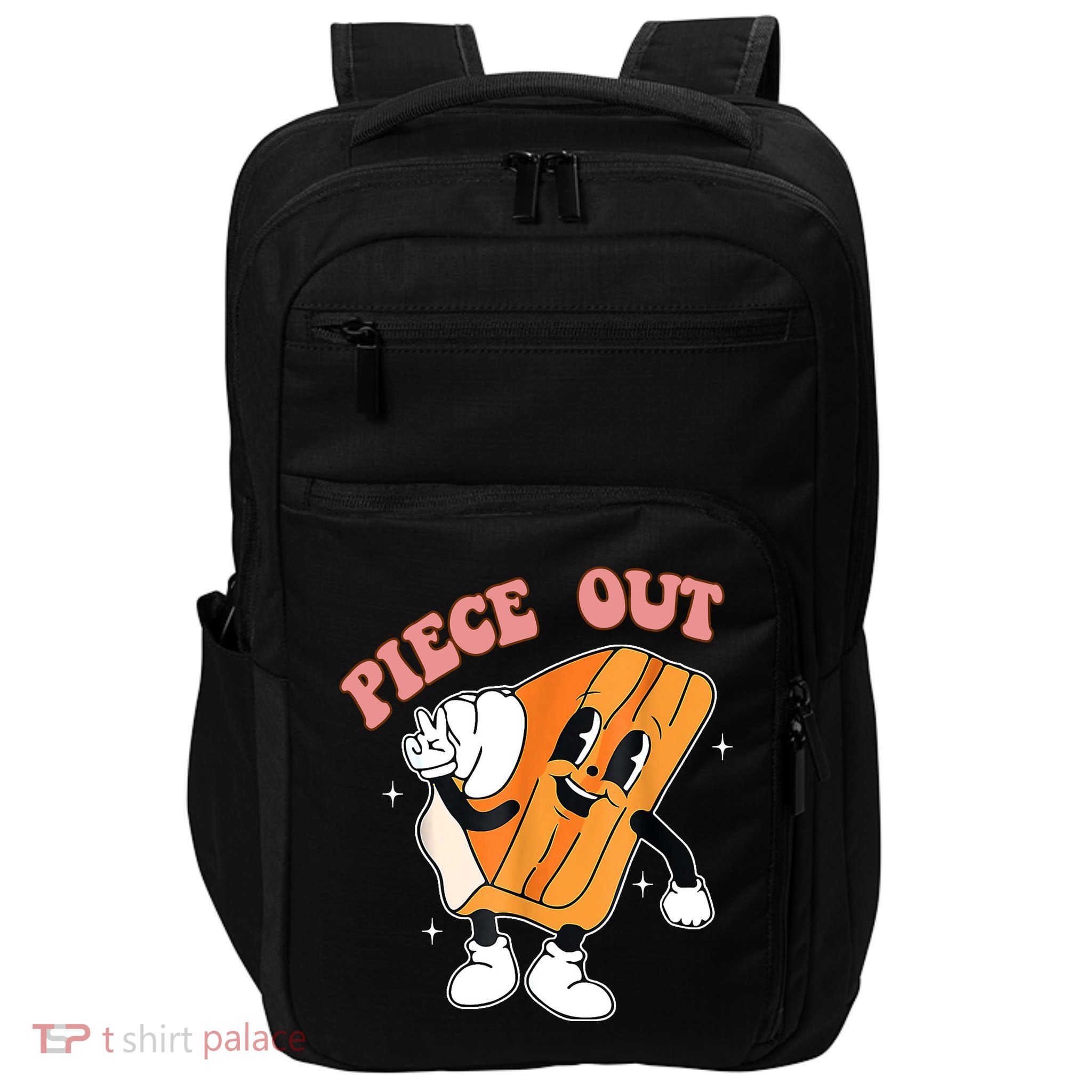 Piece Out Pie Funny Gift Impact Tech Backpack