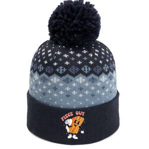 Piece Out Pie Funny Gift The Baniff Cuffed Pom Beanie