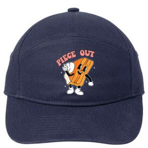 Piece Out Pie Funny Gift 7-Panel Snapback Hat