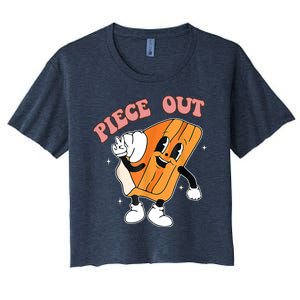 Piece Out Pie Funny Gift Women's Crop Top Tee