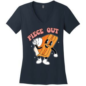 Piece Out Pie Funny Gift Women's V-Neck T-Shirt