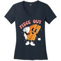 Piece Out Pie Funny Gift Women's V-Neck T-Shirt