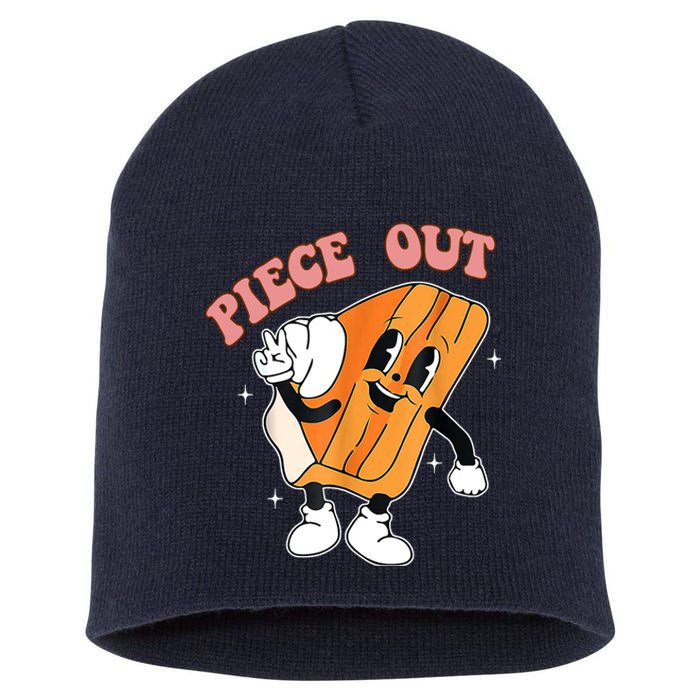 Piece Out Pie Funny Gift Short Acrylic Beanie