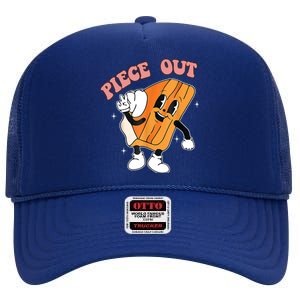 Piece Out Pie Funny Gift High Crown Mesh Back Trucker Hat