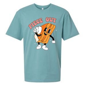 Piece Out Pie Funny Gift Sueded Cloud Jersey T-Shirt